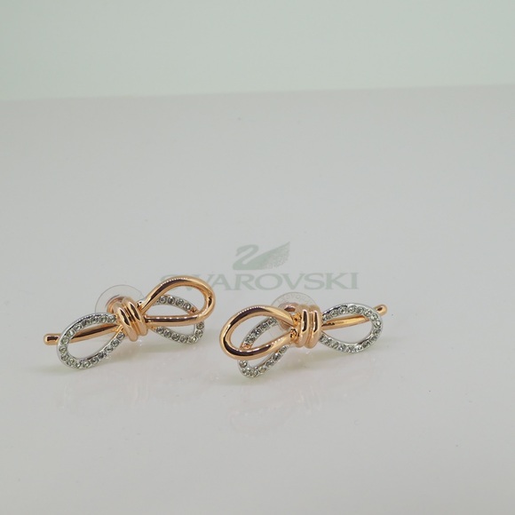 Swarovski Jewelry - Swarovski Lifelong Bow Pierced Earrings Dress, Crystal Authentic 5447089